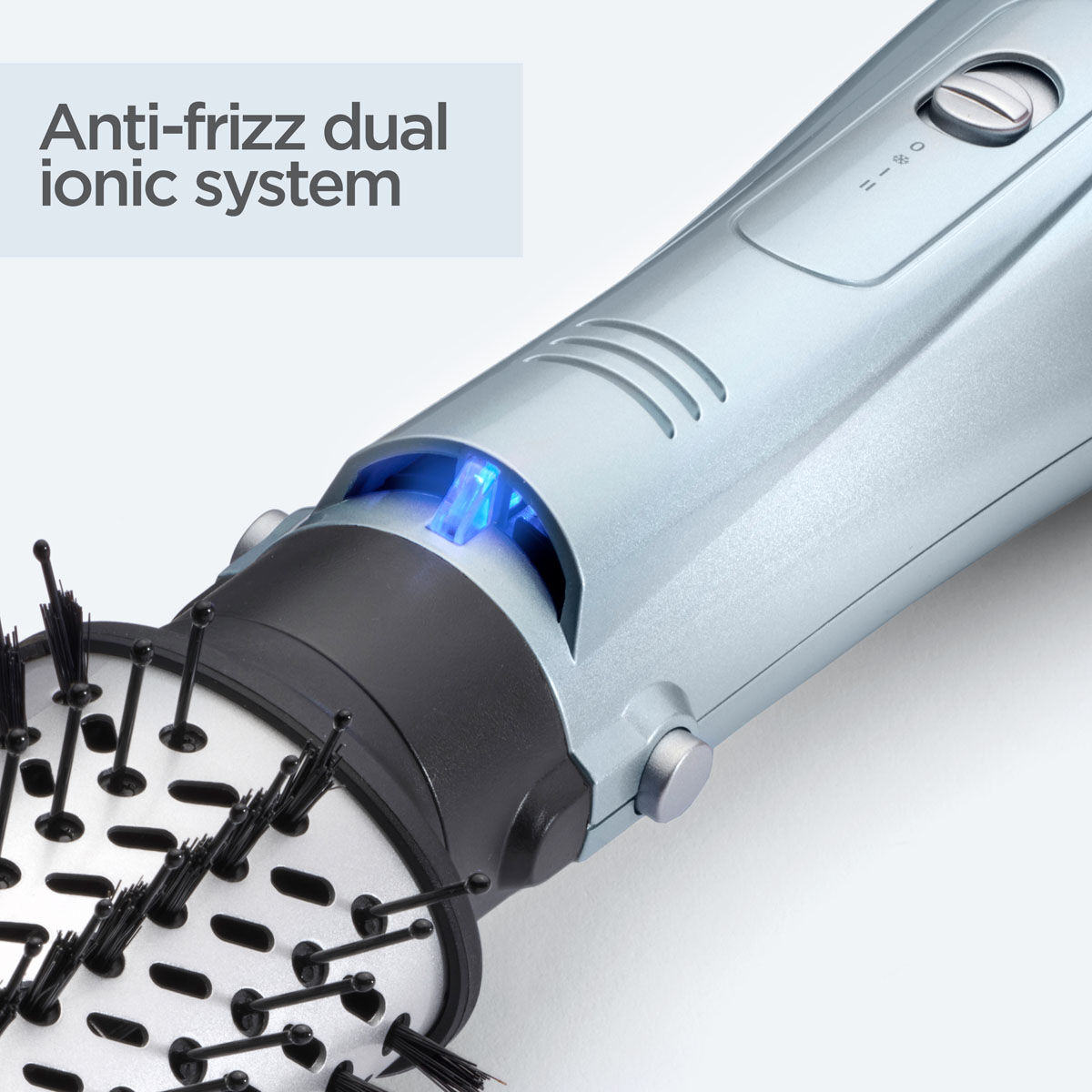 Anti-frizz dual ionic system